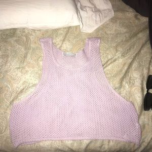 Purple Urban Outfitters Crochet Top